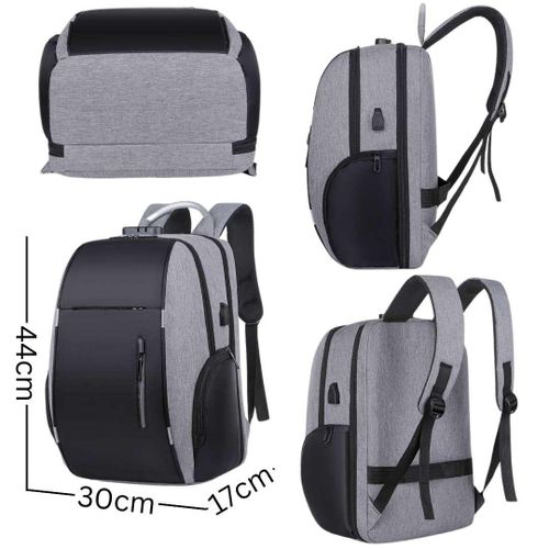 cartable de voyage et Scolaire avec recharge USB et espace de rangement optimisé