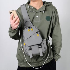 crossbody léger de transport quotidien avec poche téléphone et port USB