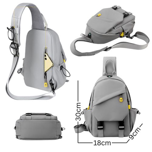 crossbody léger de transport quotidien avec poche téléphone et port USB