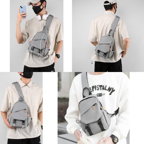 crossbody léger de transport quotidien avec poche téléphone et port USB