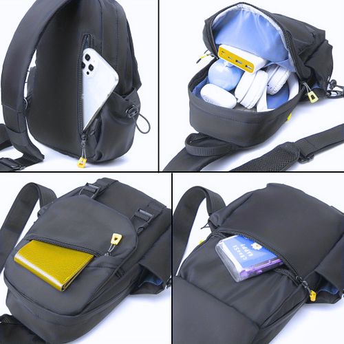 crossbody léger de transport quotidien avec poche téléphone et port USB
