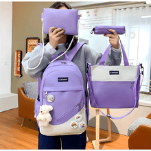 Ensemble Sac à Dos Scolaire 4 Pièces Rentrée –  Idéal Collège Lycée
