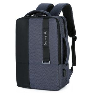 Fashion Bag Sac à dos à glissière, cartable en polyester de grande capacité scolaire, voyage