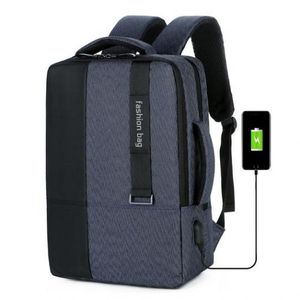 Fashion Bag Sac à dos à glissière, cartable en polyester de grande capacité scolaire, voyage