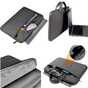 Housse protectrice pour ordinateur portable avec compartiments ,poignée pratique