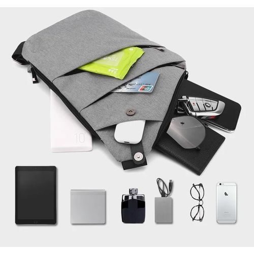 Sac à bandoulière antivol, sac de poitrine, multifonction, pour sport, travail
