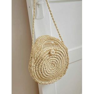 Sac à bandoulière élégant et polyvalent, Sac à main de voyage, bag en paille