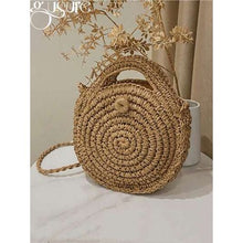 Sac à bandoulière élégant et polyvalent, Sac à main de voyage, bag en paille