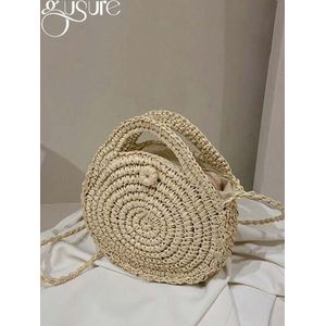 Sac à bandoulière élégant et polyvalent, Sac à main de voyage, bag en paille