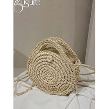 Sac à bandoulière élégant et polyvalent, Sac à main de voyage, bag en paille