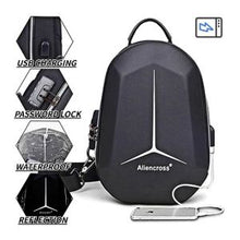 Sac à bandoulière étanche + port USB, crossbody, sac de poitrine antivol, bag