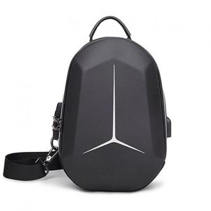 Sac à bandoulière étanche + port USB, crossbody, sac de poitrine antivol, bag