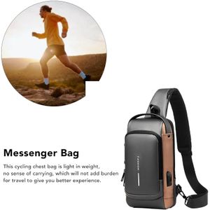 sac à bandoulière poitrine Fanny Packs bandoulière voyage sport Hommes femmes
