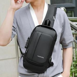 Sac à bandoulière, Sac de poitrine, antivol imperméables, port USB, pack poches