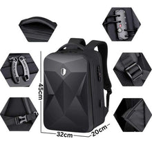 Sac à dos antivol pour ordinateur portable avec port USB et multiples poches .