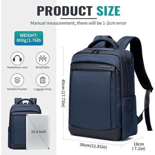 Sac à dos Arctic Hunter, PC, Luxe, Slim, extensible en Oxford