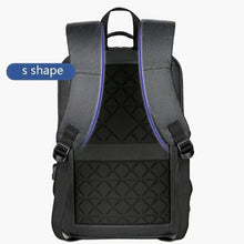 Sac à dos d'affaires étanche scolaire + port USB, cartable pour PC 15.6", bag