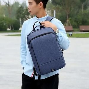Sac à dos d'affaires étanche scolaire + port USB, cartable pour PC 15.6", bag