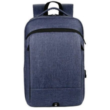 Sac à dos d'affaires étanche scolaire + port USB, cartable pour PC 15.6", bag