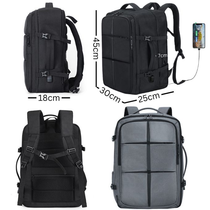 Sac à dos de voyage et affaires, compatible PC portable jusqu'à 17,6 pouces