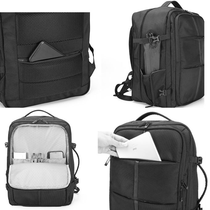 Sac à dos de voyage et affaires, compatible PC portable jusqu'à 17,6 pouces