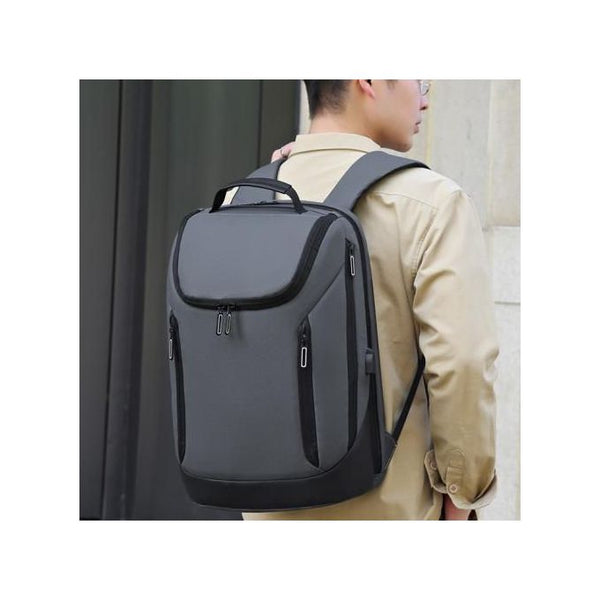 Sac à dos de voyage étanche pour ordinateur 15,6 pouces avec port de charge USB