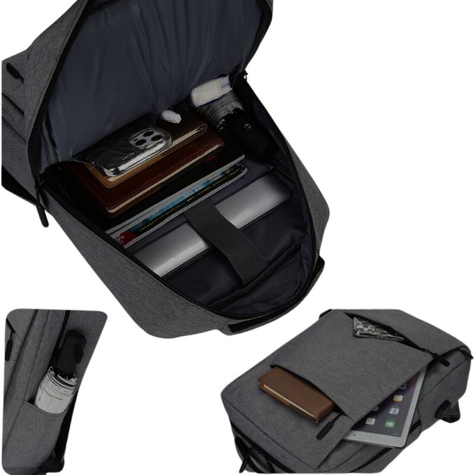 Sac à dos élégant avec design ergonomique et espace optimisé pour accessoires.