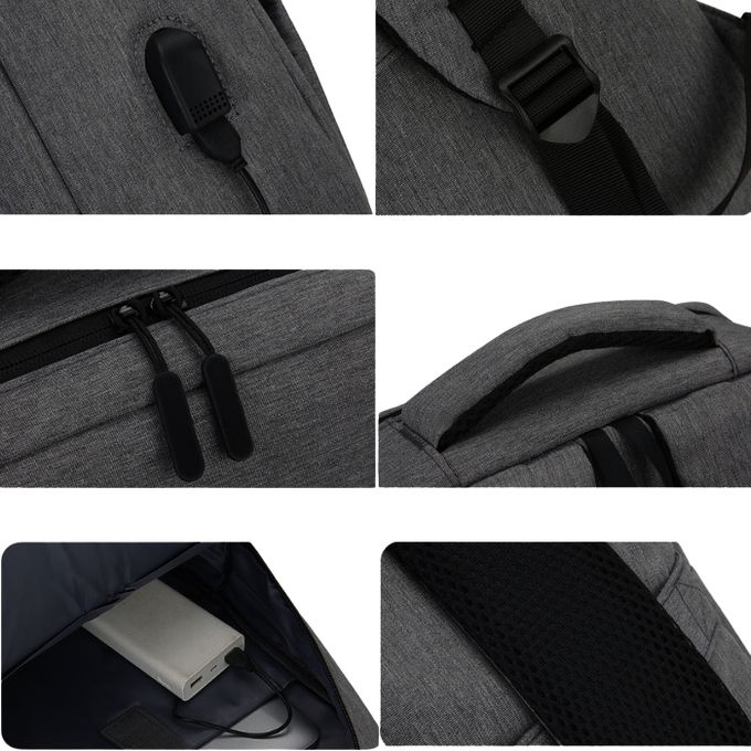 Sac à dos élégant avec design ergonomique et espace optimisé pour accessoires.