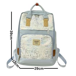 Sac à dos mode, grand compartiment et poche avant, voyages, l'école et pratique.