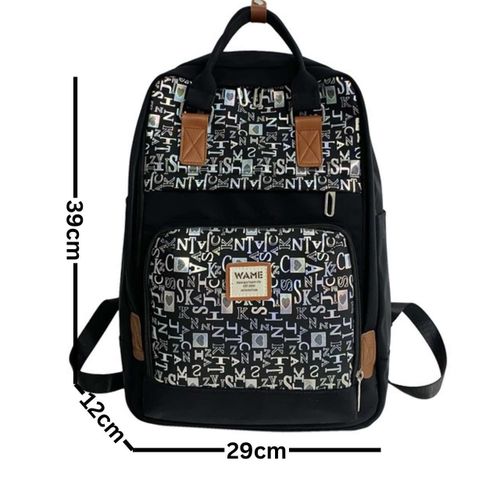 Sac à dos mode, grand compartiment et poche avant, voyages, l'école et pratique.