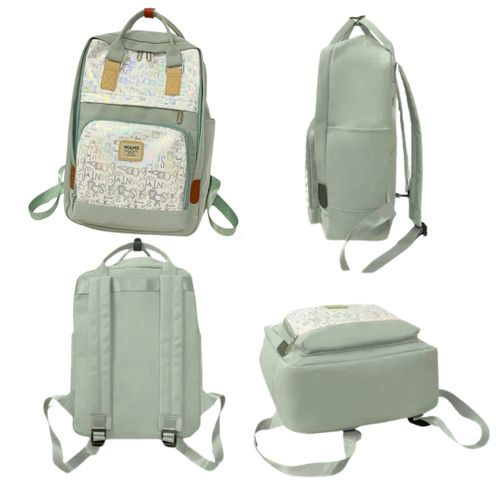 Sac à dos mode, grand compartiment et poche avant, voyages, l'école et pratique.