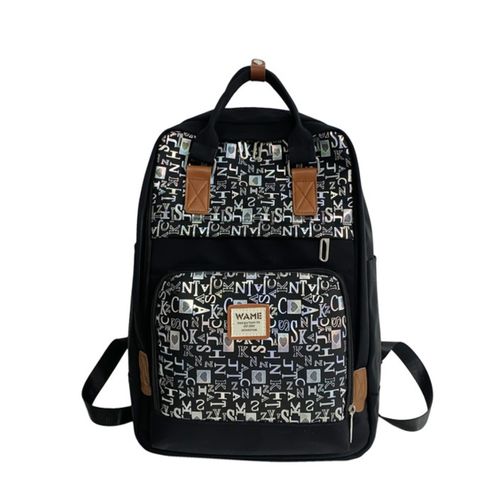 Sac à dos mode, grand compartiment et poche avant, voyages, l'école et pratique.