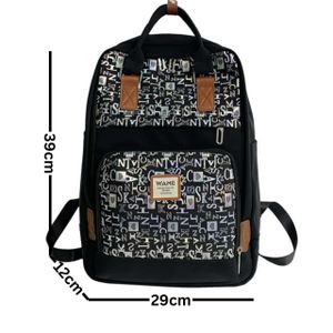 Sac à dos mode, grand compartiment et poche avant, voyages, l'école et pratique.