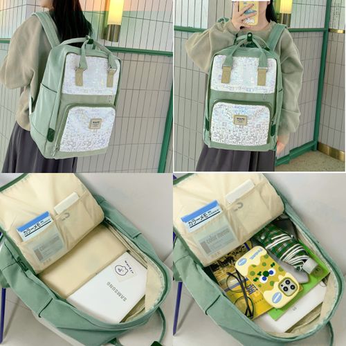 Sac à dos mode, grand compartiment et poche avant, voyages, l'école et pratique.