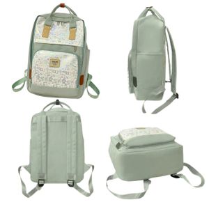 Sac à dos mode, grand compartiment et poche avant, voyages, l'école et pratique.