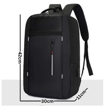 Sac à dos moderne avec port USB intégré, idéal pour bureau, école et voyages.