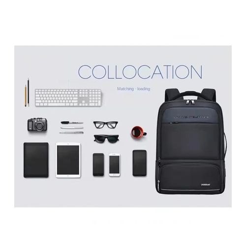 Sac à Dos Multifonctionnel + Compartiments de Rangement et Port de USB, cartable