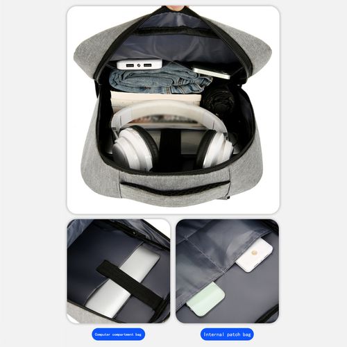 Sac à dos pour ordinateur portable 15,6pouce cartable de voyage durable port USB