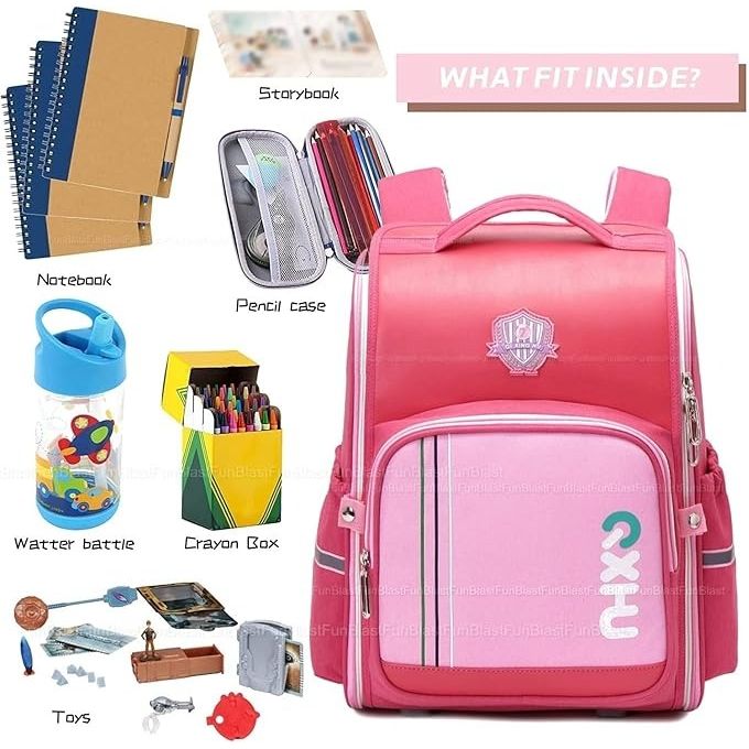 Sac à Dos Scolaire pour Enfants, Pratique et Stylé avec Motifs Ludiques,cartable