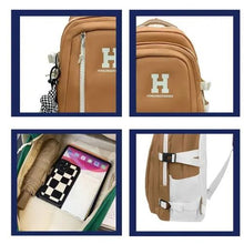 Sac à dos scolaire pratique, grande capacité, design élégant et moderne