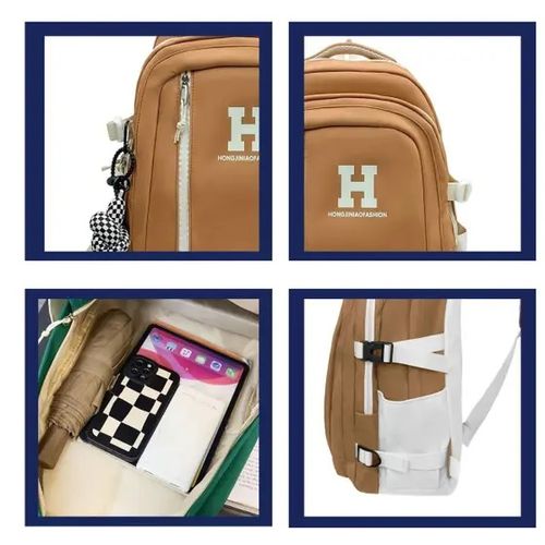 Sac à dos scolaire pratique, grande capacité, design élégant et moderne