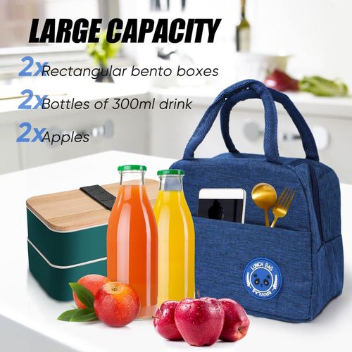 Sac à Lunch Isotherme, Réutilisable, pour Travail et Voyage, Plage, pique-nique
