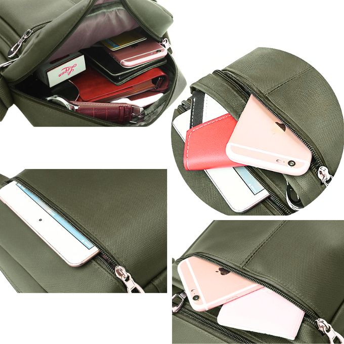 Sac compact et léger pour homme avec rangements sécurisés et design moderne.