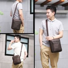 Sac compact et léger pour homme avec rangements sécurisés et design moderne.