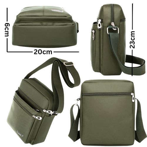 Sac compact et léger pour homme avec rangements sécurisés et design moderne.