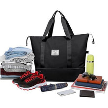 Sac de rangement pour vêtements de voyage pliable et léger de grande capacité