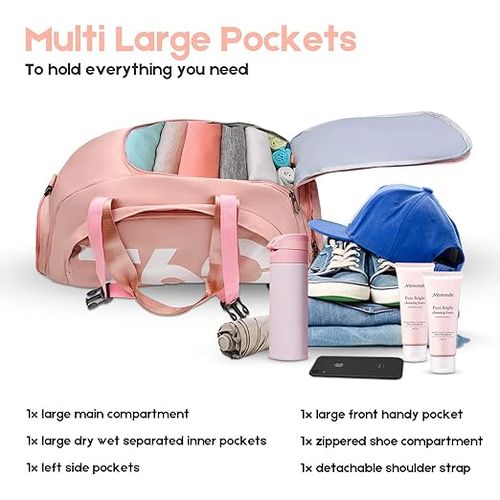 Sac de Sport, Fitness Bag, Sac a Dos Rangement vêtements Voyage Pliable et léger
