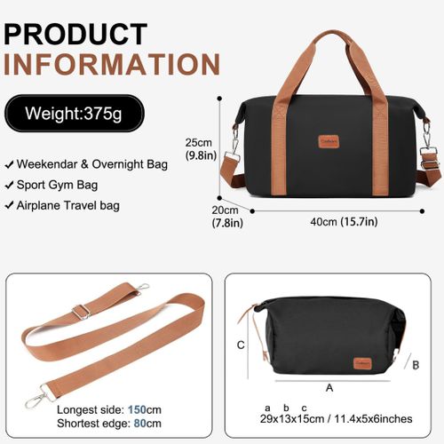 Sac de voyage spacieux , compact, parfait pour tous les usages ,multifonctionnel