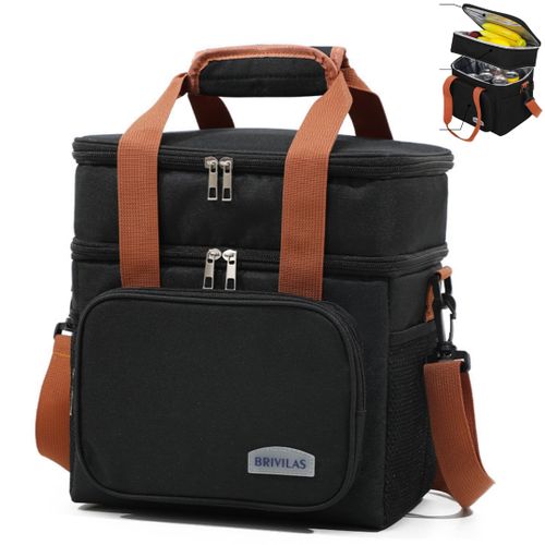 Sac isotherme à double compartiment pour repas, idéal pour les sorties , voyages