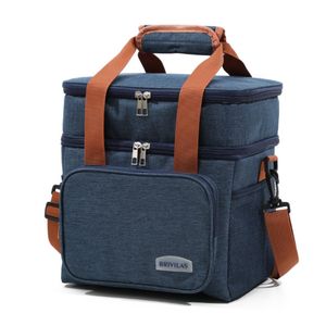 Sac isotherme à double compartiment pour repas, idéal pour les sorties , voyages